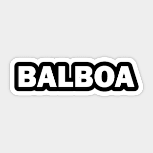 Balboa Shirt Sticker